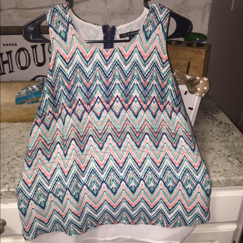 multi colored patterned shirt